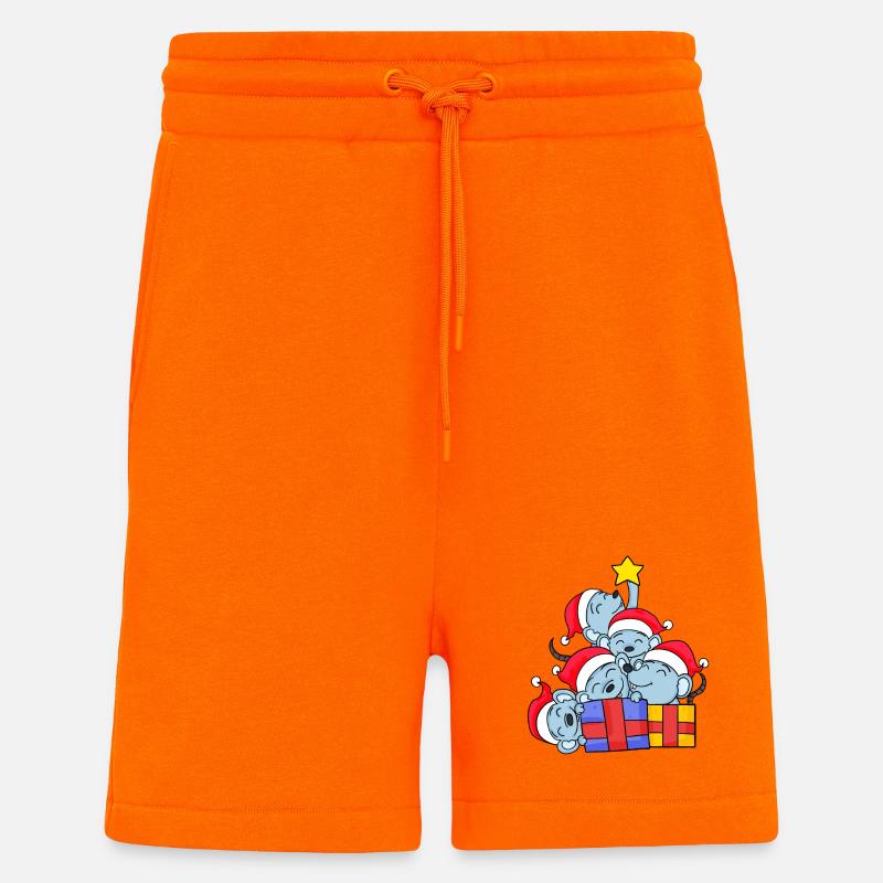 Mouse Tree Christmas Christmas Tree - Shorts - made by SPREAD - SUNSET ORANGE