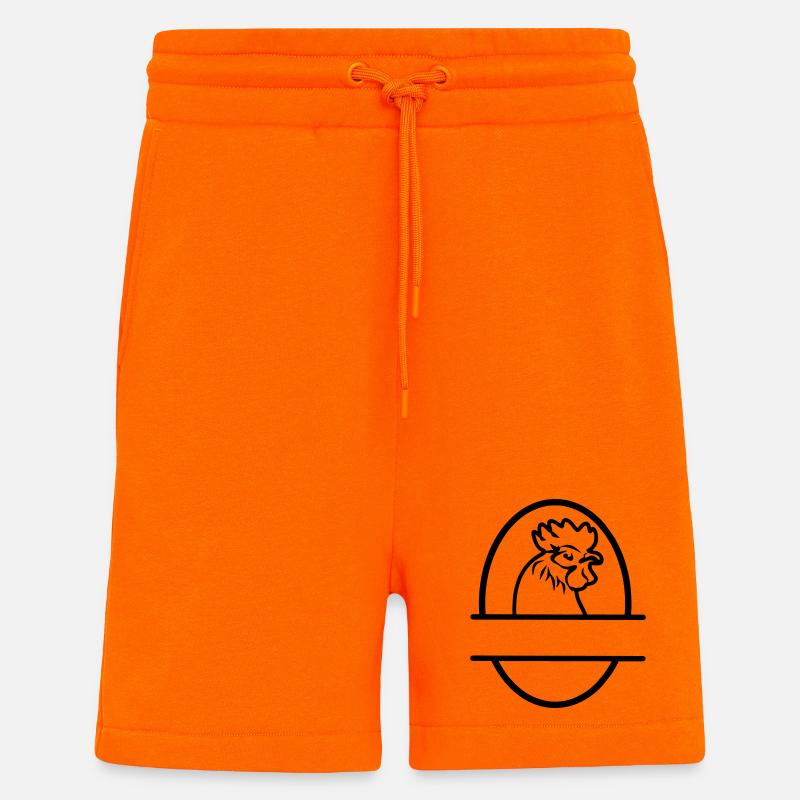 Huhn im Ei - Shorts - made by SPREAD - SUNSET ORANGE