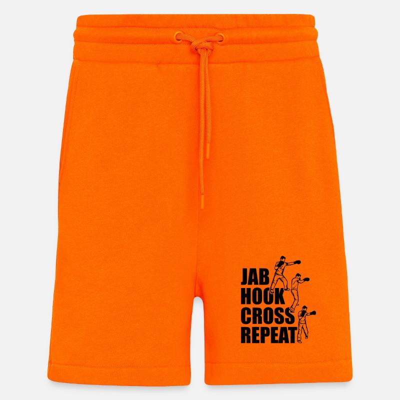 Boxing techniques - Shorts - made by SPREAD - SUNSET ORANGE