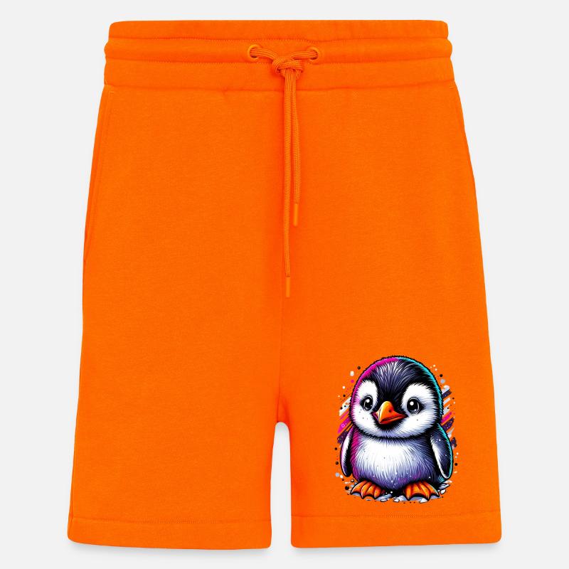 Pingouin - Short bio décontracté fabriqué en UE - SUNSET ORANGE