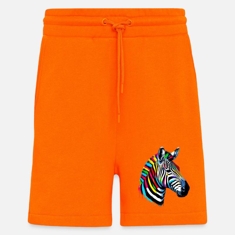 Zebra - Shorts - made by SPREAD - SUNSET ORANGE