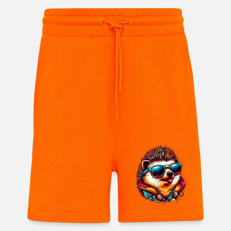 Hérisson - Short bio décontracté fabriqué en UE - SUNSET ORANGE