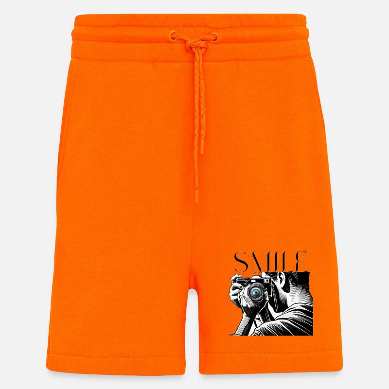 Camera Focus-Please Smile Design for Photographers - Shorts - made by SPREAD - SUNSET ORANGE