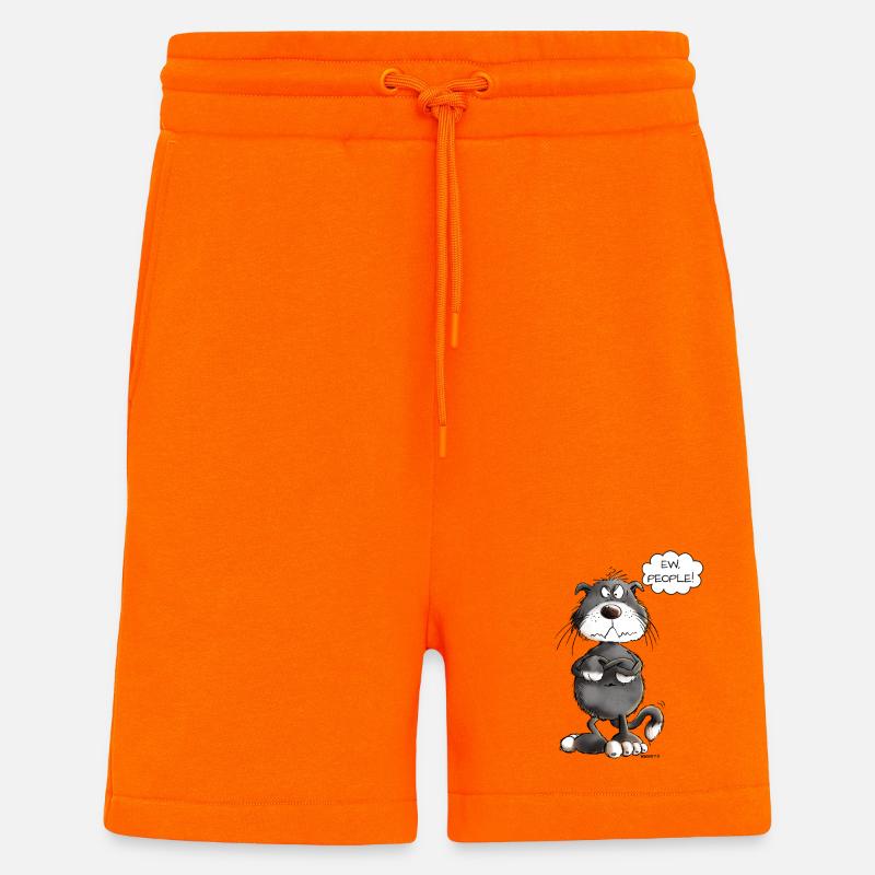 ew gens chat disant chats - Short bio décontracté fabriqué en UE - SUNSET ORANGE