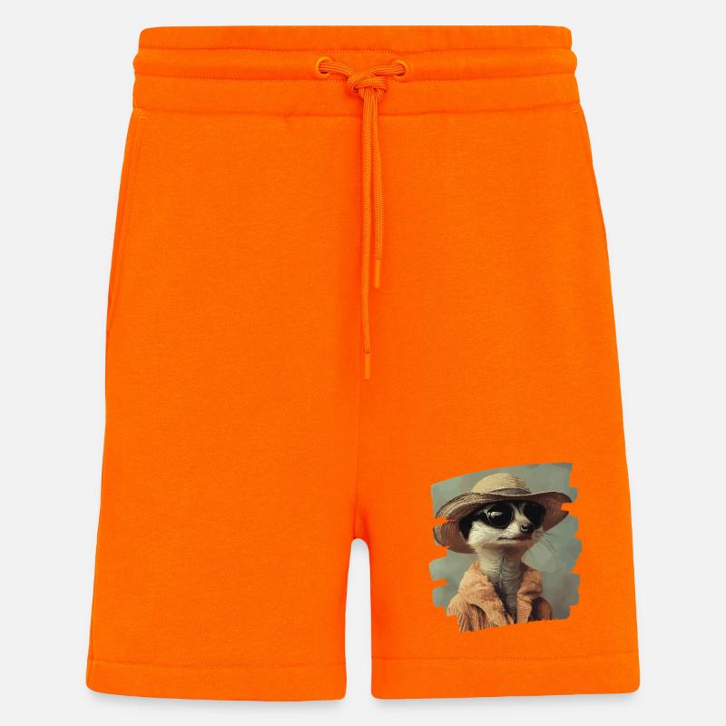Erdmännchen Retro - Shorts - made by SPREAD - SUNSET ORANGE