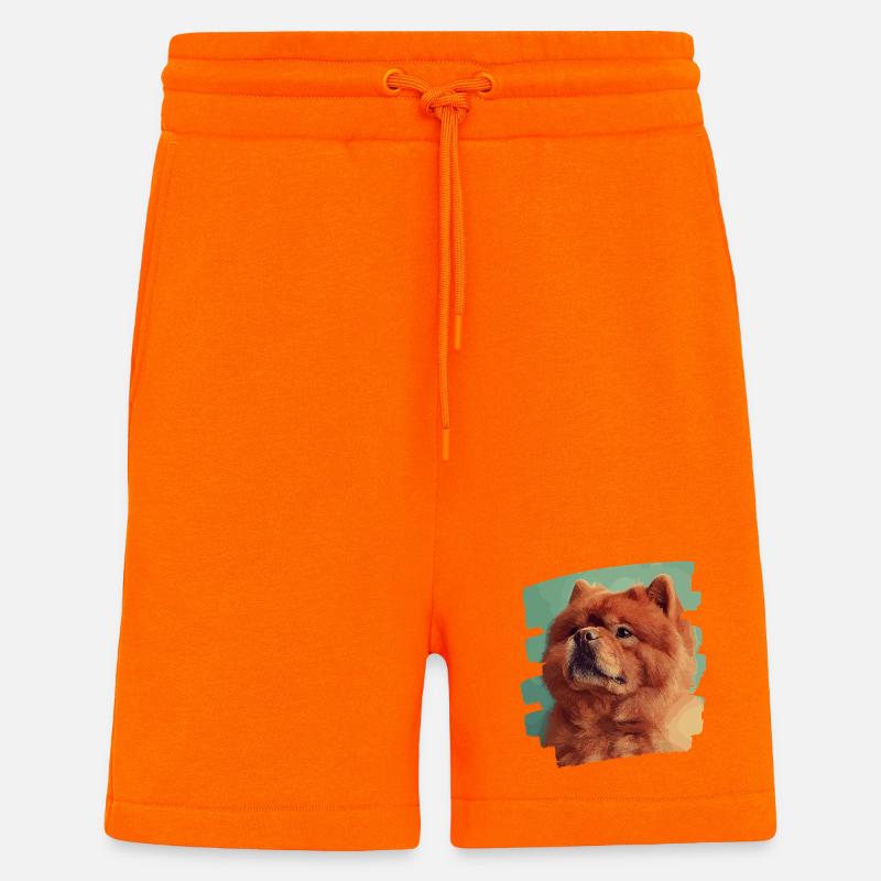Chow Chow - Shorts - made by SPREAD - SUNSET ORANGE