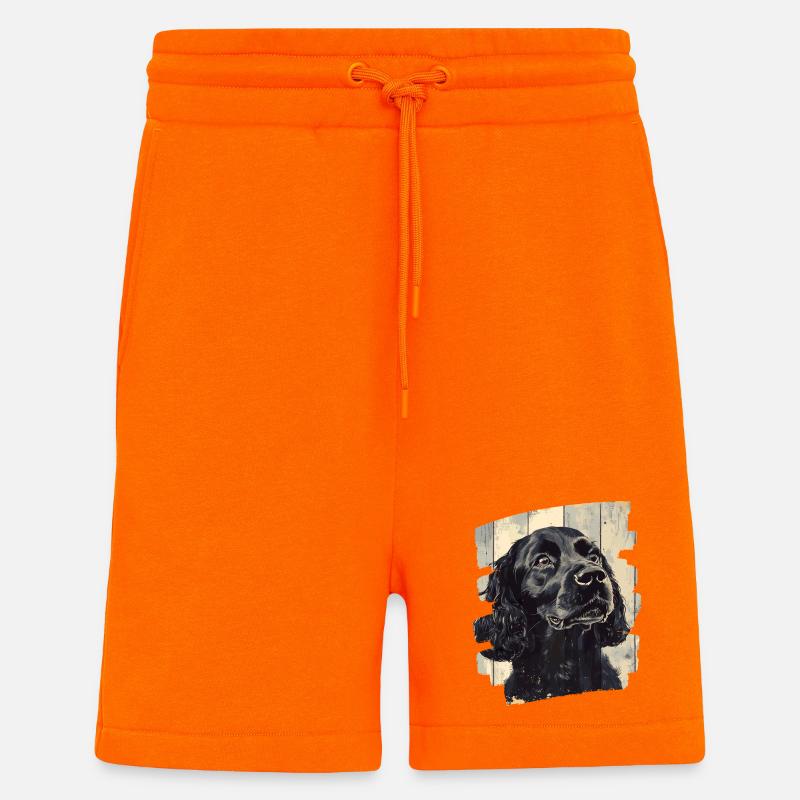 Cocker Spaniel - Short bio décontracté fabriqué en UE - SUNSET ORANGE