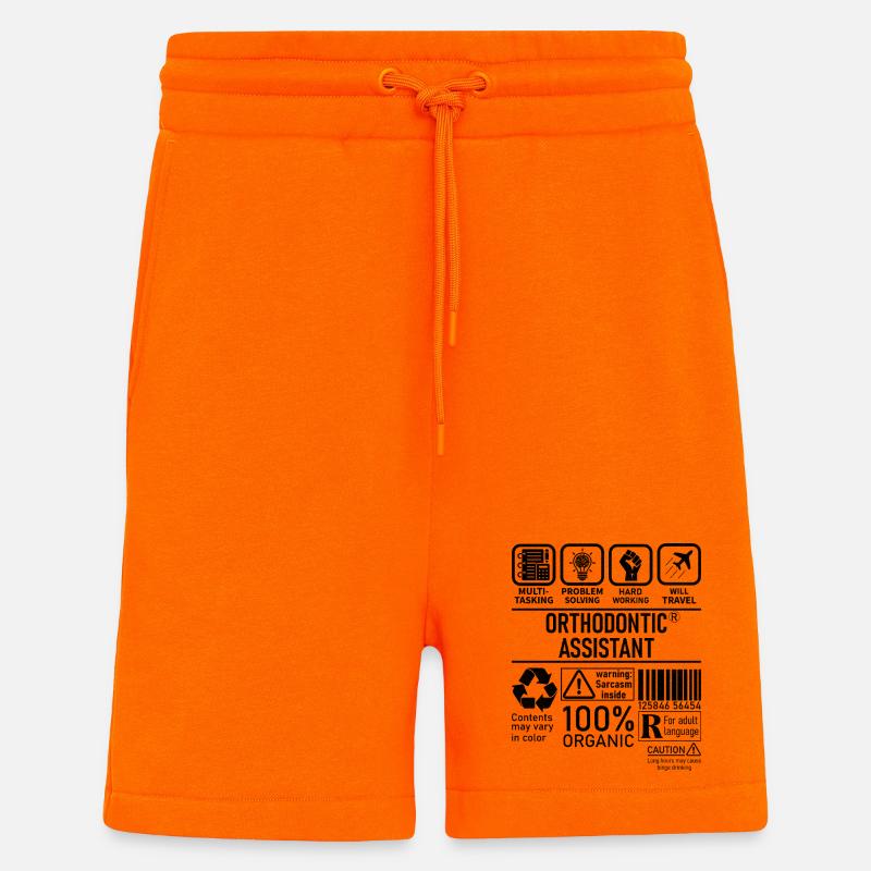 Orthodontic Assistant multi tasking problem - Shorts - made by SPREAD - SUNSET ORANGE