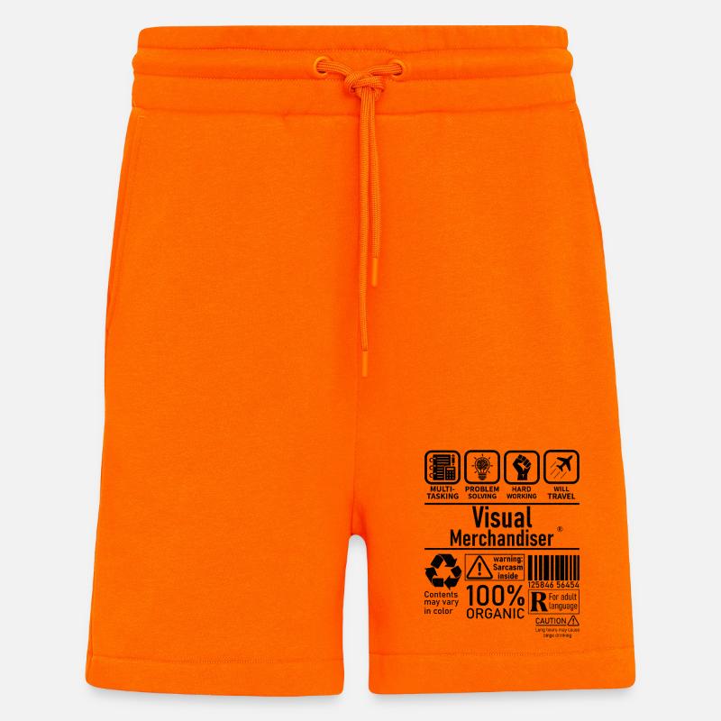 Visual Merchandiser multi tasking problem solving - Shorts - made by SPREAD - SUNSET ORANGE