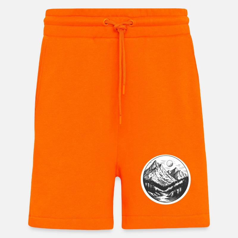 Berge - Shorts - made by SPREAD - SUNSET ORANGE