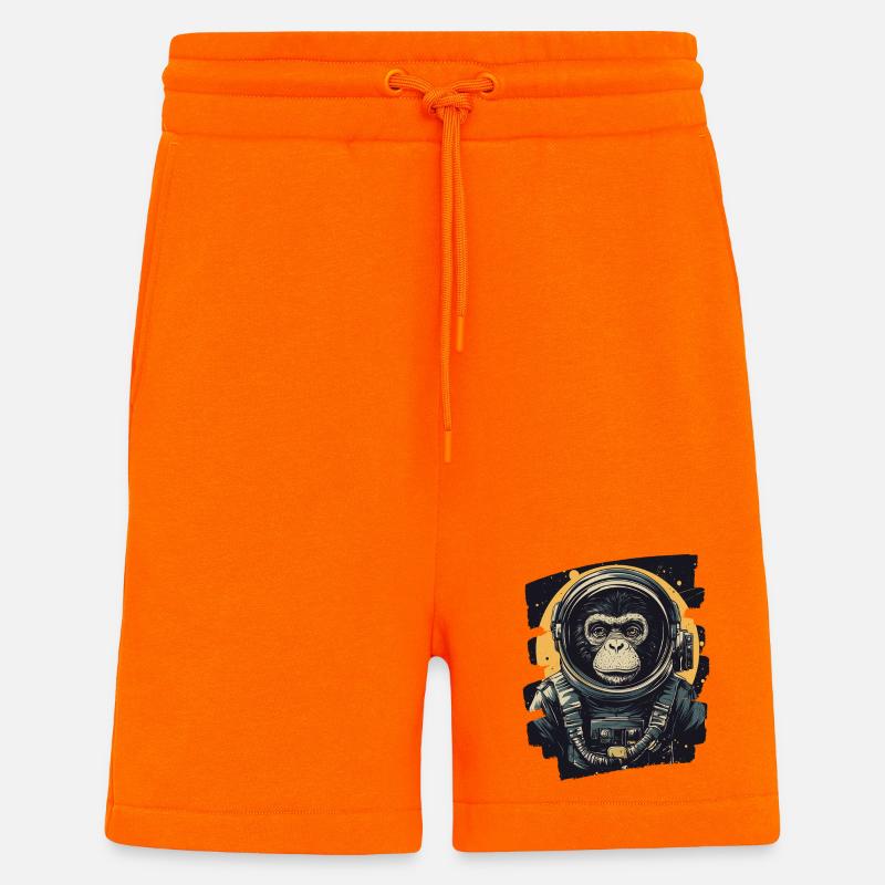 Affe Astronaut - Shorts - made by SPREAD - SUNSET ORANGE