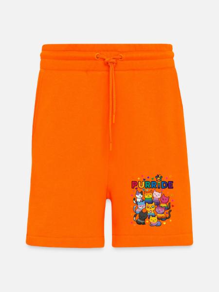 Purride LGBT Cats - Shorts - made by SPREAD - SUNSET ORANGE