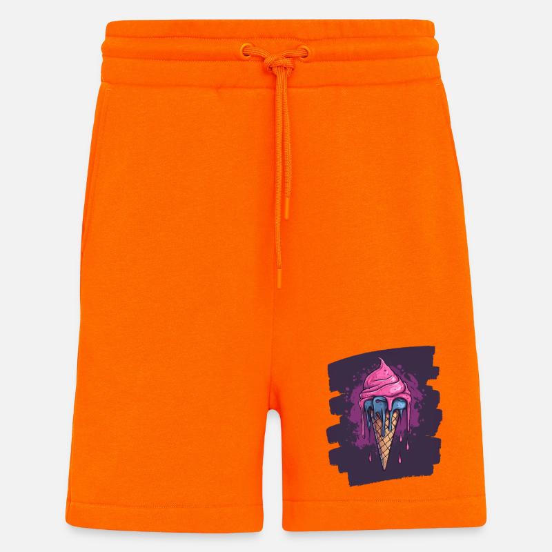 Eiscreme Eis - Shorts - made by SPREAD - SUNSET ORANGE