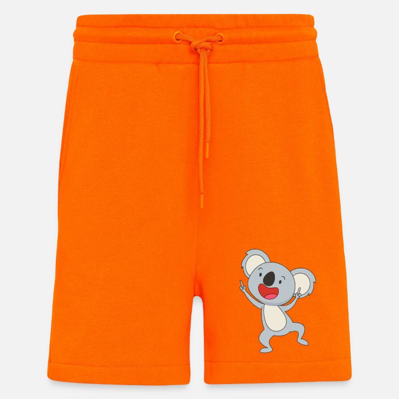 Dancing Koala Joy - Shorts - made by SPREAD - SUNSET ORANGE