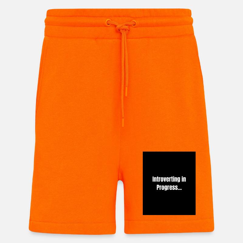 Introverting – Quiet Mode ON - Shorts - made by SPREAD - SUNSET ORANGE