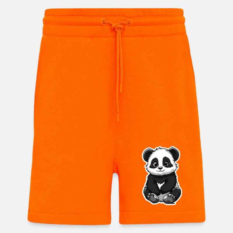 Süsser Pandabär - Shorts - made by SPREAD - SUNSET ORANGE