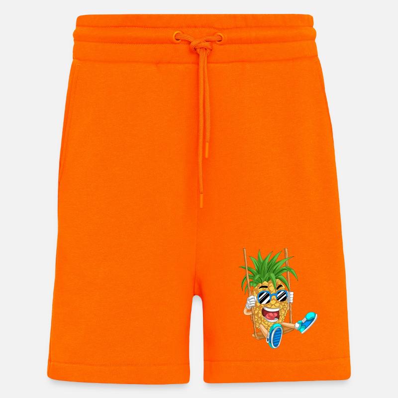 Verspielte Ananas auf Schaukel Design - Shorts - made by SPREAD - SUNSET ORANGE