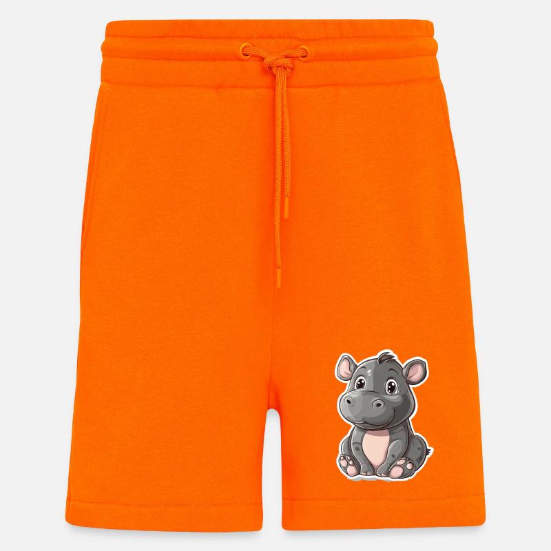 Nilpferd - Shorts - made by SPREAD - SUNSET ORANGE