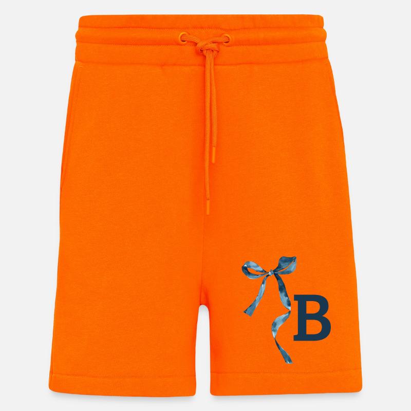 Monogramm b Geschenkidee - Shorts - made by SPREAD - SUNSET ORANGE