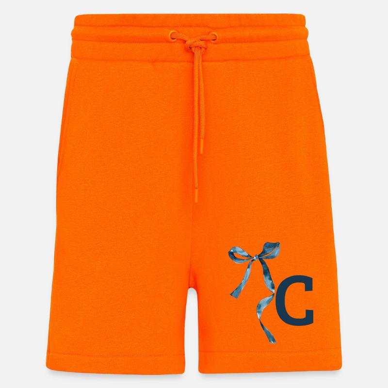 Monogram c gift idea - Shorts - made by SPREAD - SUNSET ORANGE