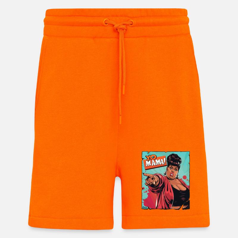 Ermächtigte Mutter Zitat Illustration - Shorts - made by SPREAD - SUNSET ORANGE