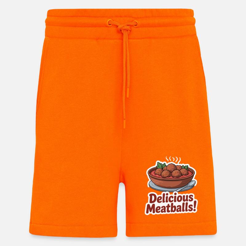 Köstliche Fleischbällchen-Illustration - Shorts - made by SPREAD - SUNSET ORANGE