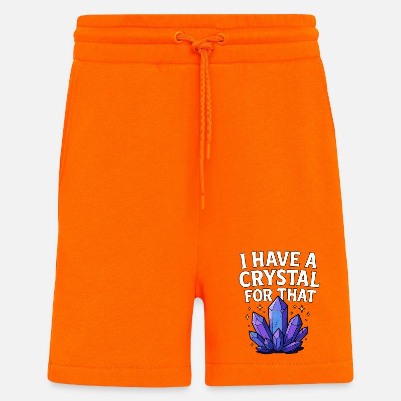 Conception d’humour cristallin - Short bio décontracté fabriqué en UE - SUNSET ORANGE
