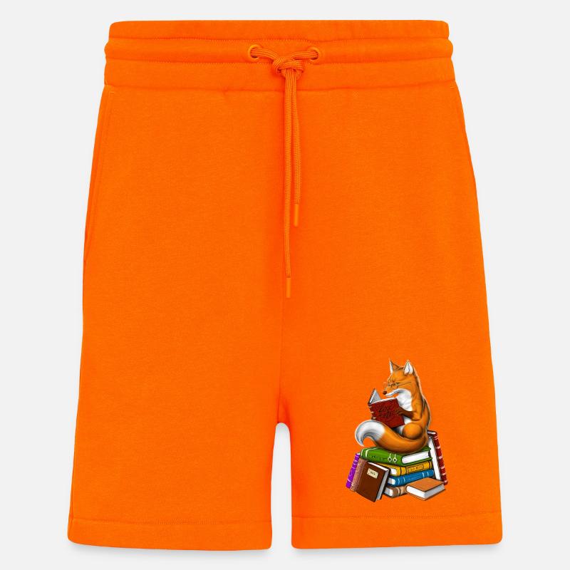 Fuchs liest ein Buch - Shorts - made by SPREAD - SUNSET ORANGE