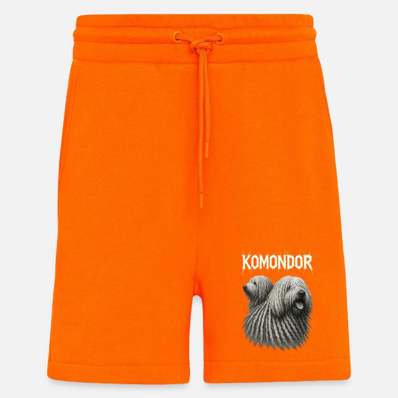 Komondor - Short bio décontracté fabriqué en UE - SUNSET ORANGE