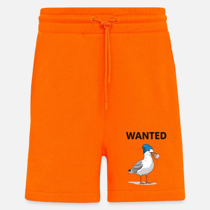 Gesucht Möwe Eiscreme Abenteuer - Short bio décontracté fabriqué en UE - SUNSET ORANGE