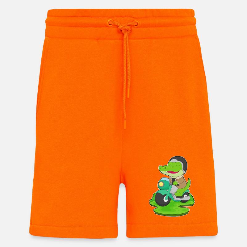 Krokodil Motorroller - Shorts - made by SPREAD - SUNSET ORANGE