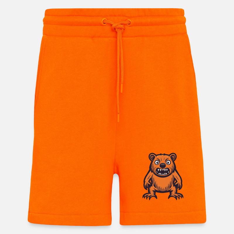 Beaver Halloween Comic Funny - Shorts - made by SPREAD - SUNSET ORANGE