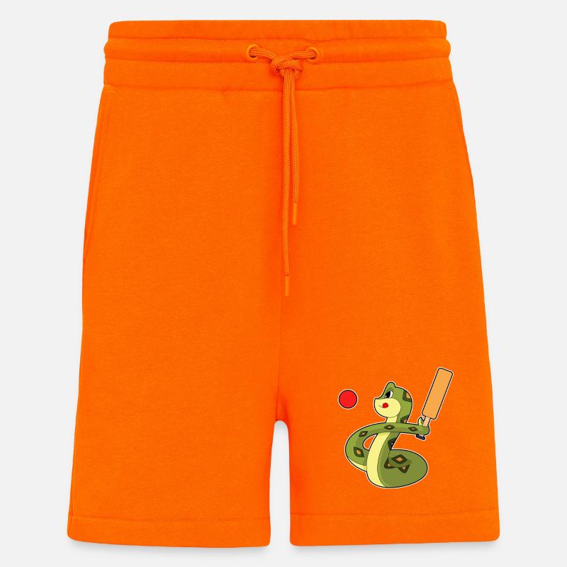 Snake Cricket Cricket Bat - Shorts - made by SPREAD - SUNSET ORANGE