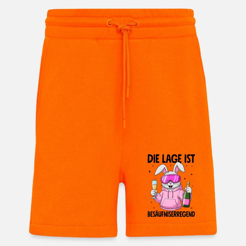 Die Lage Ist Besäufniserregend - Shorts - made by SPREAD - SUNSET ORANGE