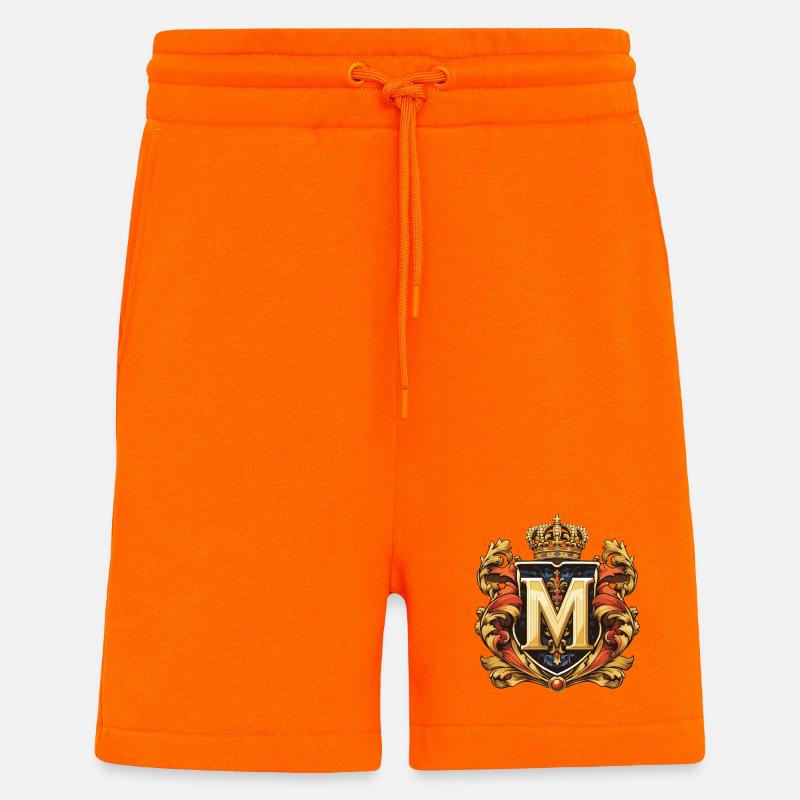 M Buchstabe Name Krone - Shorts - made by SPREAD - SUNSET ORANGE