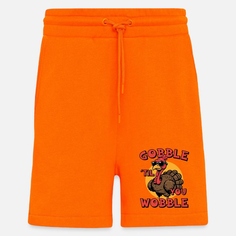 Verschlinge, bis du wackelst - Shorts - made by SPREAD - SUNSET ORANGE
