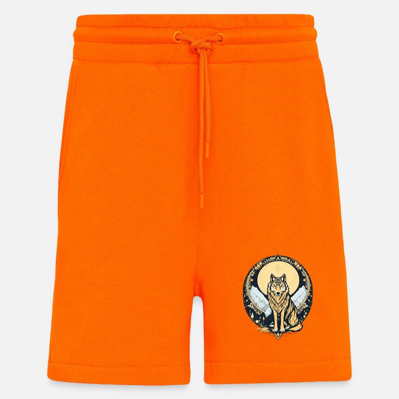Boho Wolf - Shorts - made by SPREAD - SUNSET ORANGE