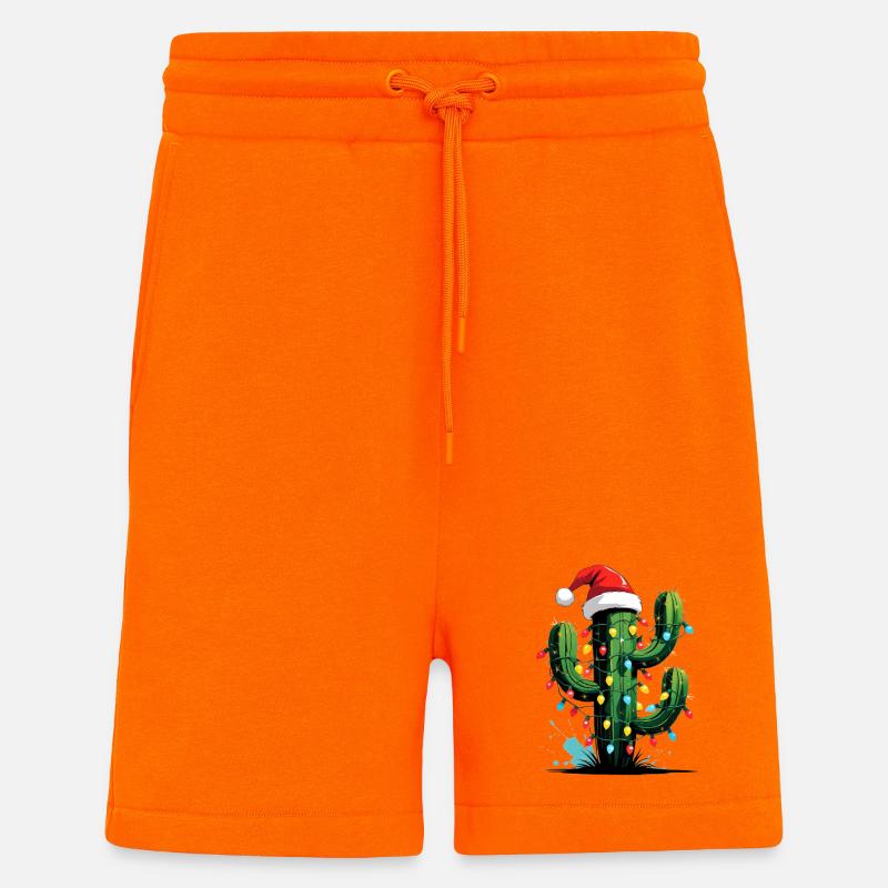 Kaktus Weihnachten mit Lichtern - Shorts - made by SPREAD - SUNSET ORANGE