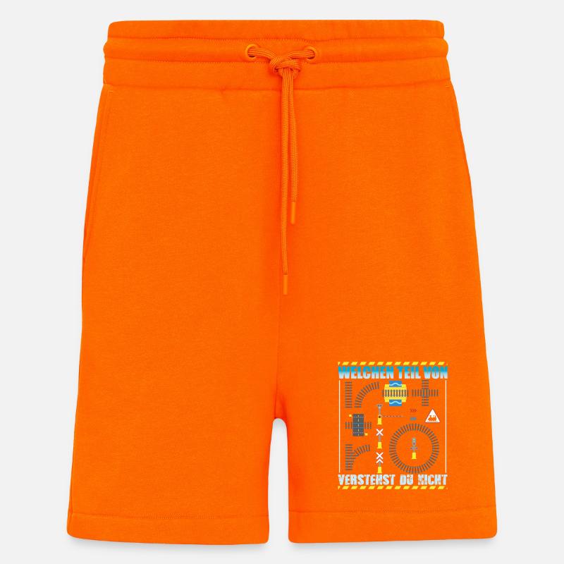 Modellbahn Modelleisenbahn Eisenbahn - Shorts - made by SPREAD - SUNSET ORANGE