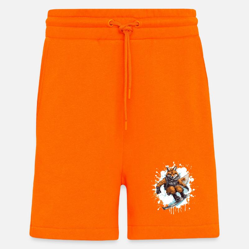 Fuchs Snowboard - Short bio décontracté fabriqué en UE - SUNSET ORANGE