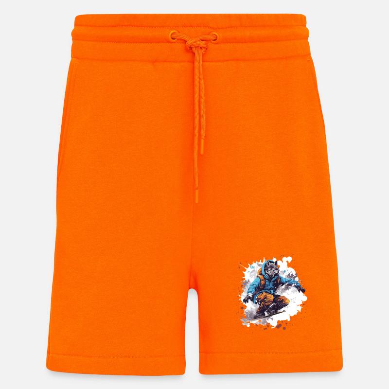 Wolf Snowboard - Shorts - made by SPREAD - SUNSET ORANGE