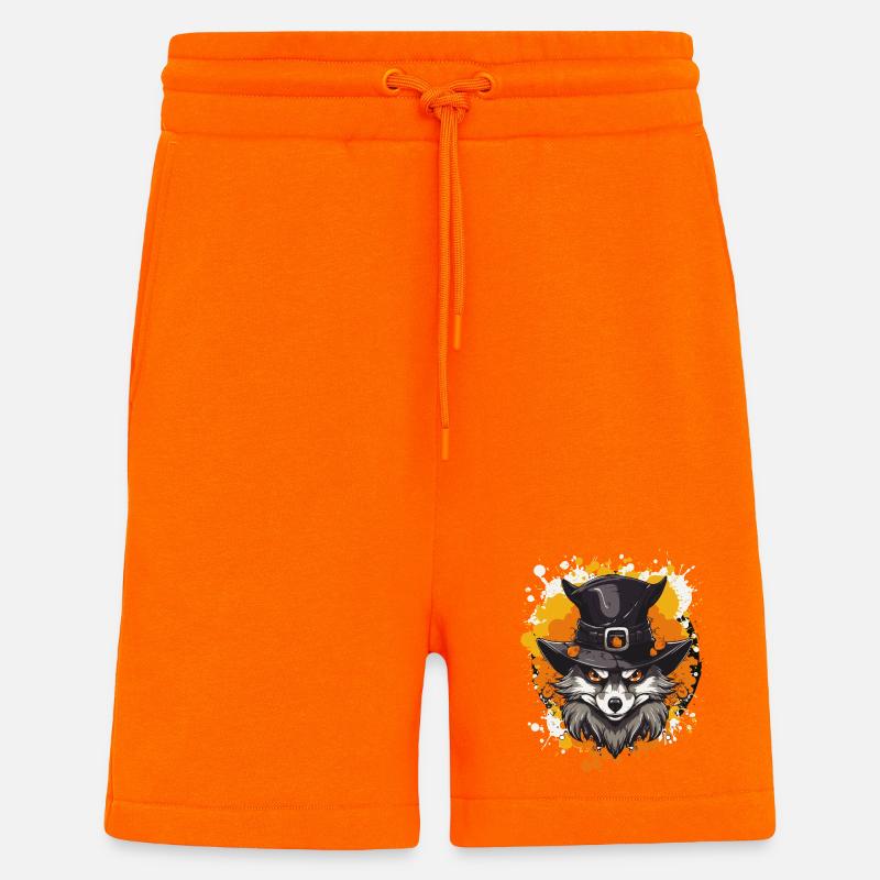 Wolfs Hexenhut Porträt - Shorts - made by SPREAD - SUNSET ORANGE