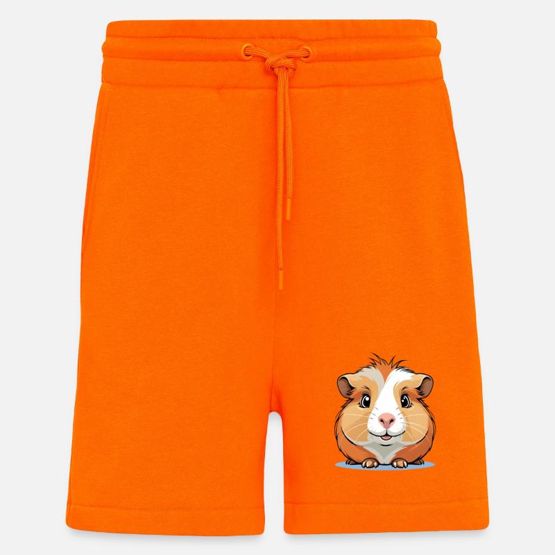 Lively hamster friend - Shorts - made by SPREAD - SUNSET ORANGE