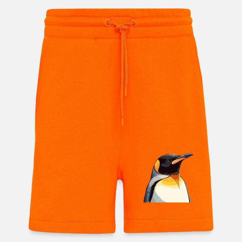 Pingouins Pingouin - Short bio décontracté fabriqué en UE - SUNSET ORANGE