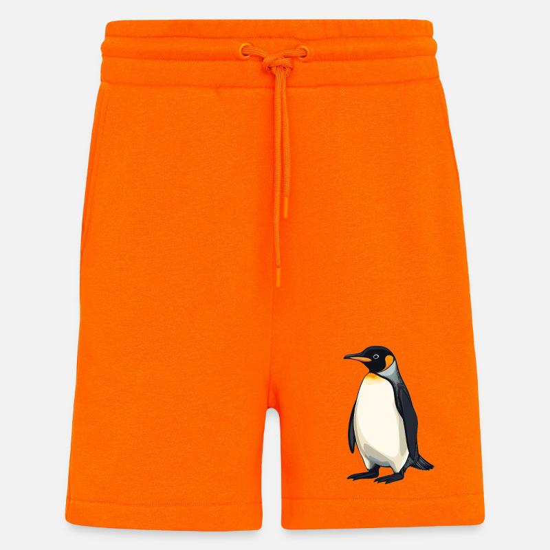 Pingouins Pingouin - Short bio décontracté fabriqué en UE - SUNSET ORANGE