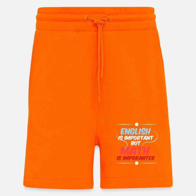Mathematik Mathe Mathelehrer Mathematiker - Shorts - made by SPREAD - SUNSET ORANGE