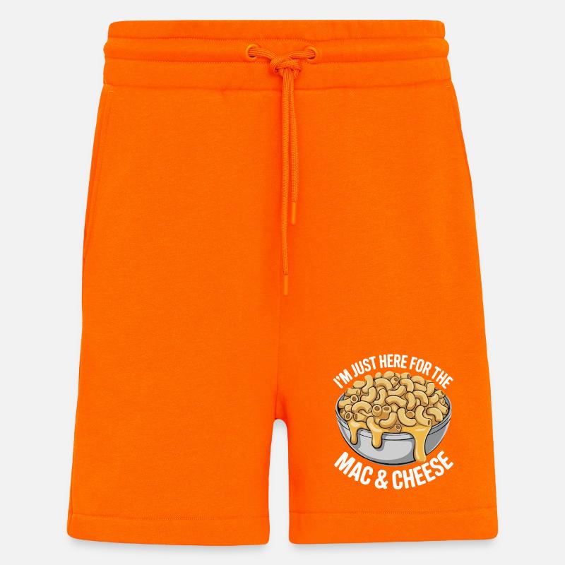 Mac & Cheese Fan - I’m Just Here - Shorts - made by SPREAD - SUNSET ORANGE