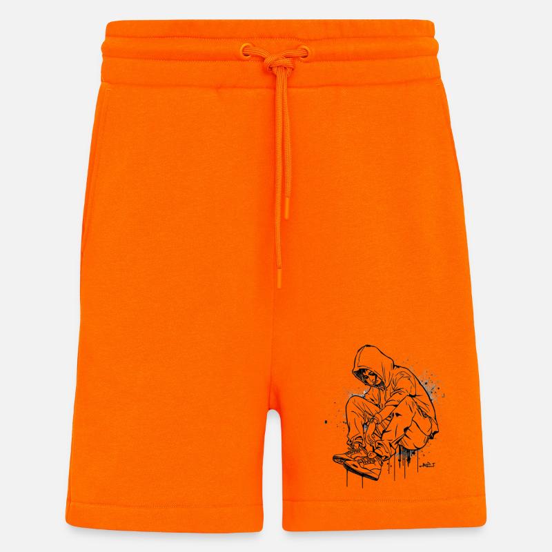 Silhouette Kapuzenpullover Graffiti - Shorts - made by SPREAD - SUNSET ORANGE