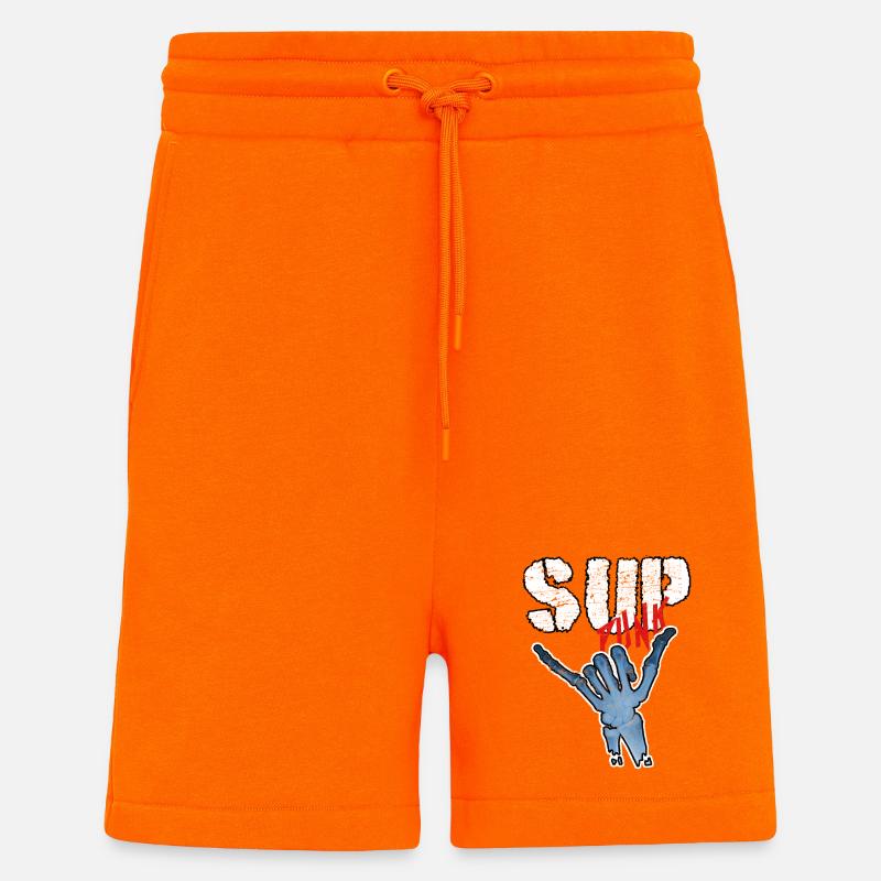 SOUPER - Short bio décontracté fabriqué en UE - SUNSET ORANGE