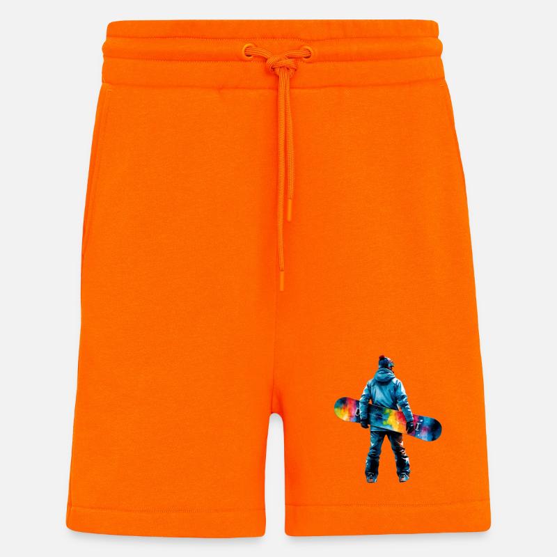 Farbexplosion Snowboarder - Shorts - made by SPREAD - SUNSET ORANGE